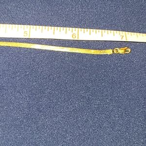 18k gold, 7 inch herringbone bracelet